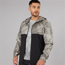 Puma Mens Run Lightweight Marble Running Jacket Grey/Purple