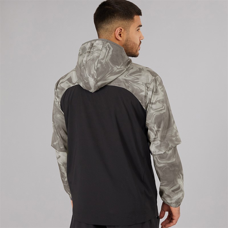 Puma Mens Run Lightweight Marble Running Jacket Grey/Purple
