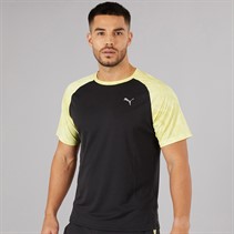 Puma Mens Run Velocity Marble Running Top Black/Yellow