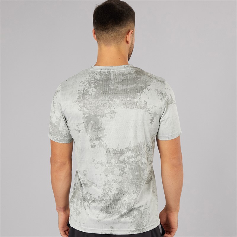 Puma Mens Flex Printed dryCELL Training Top Cool Dark Grey