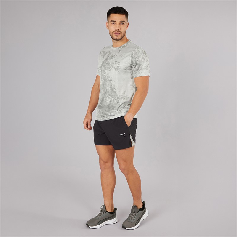 Puma Mens Flex Printed dryCELL Training Top Cool Dark Grey