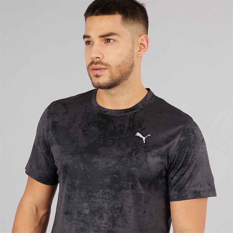 Puma Mens Flex Printed dryCELL Training Top Puma Black