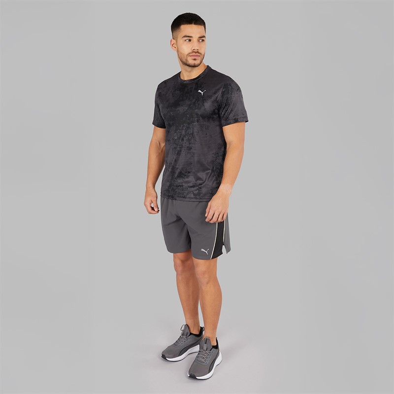 Puma Mens Flex Printed dryCELL Training Top Puma Black