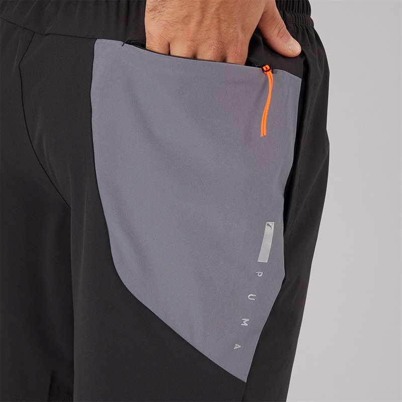 Puma Mens Flex Stretch Woven 7 Inch dryCELL Training Shorts Puma Black