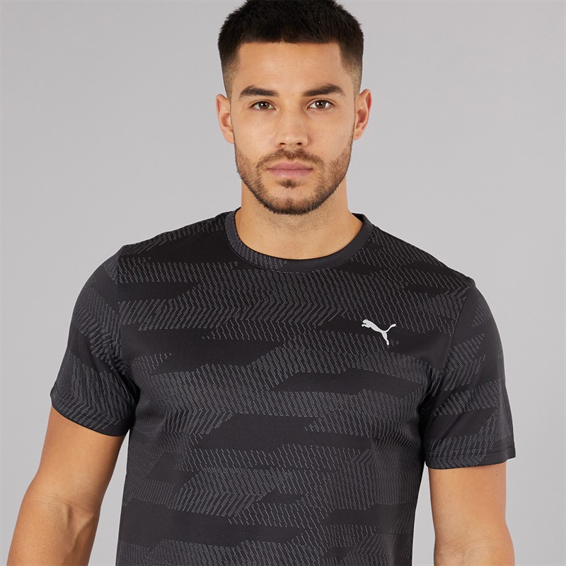 Puma Mens Flex Jacquard dryCELL Training Top Puma Black