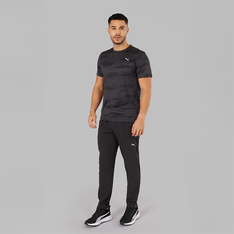 Puma Mens Flex Jacquard dryCELL Training Top Puma Black