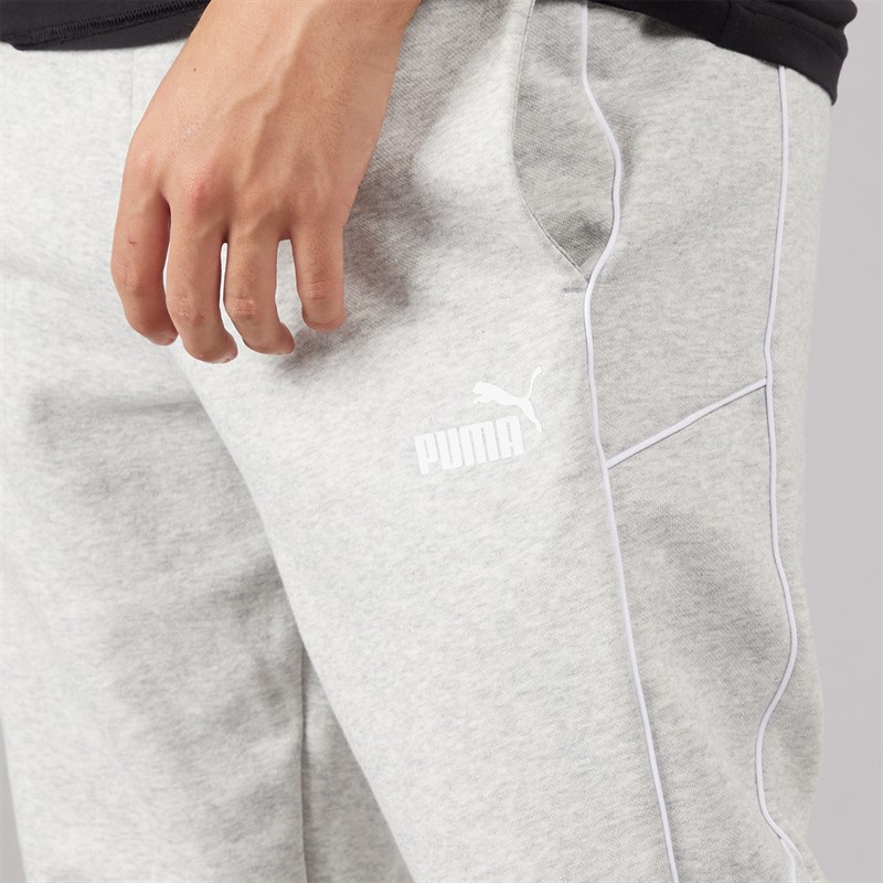 Puma Mens Puma Sport Fleece Sweatpants Light Grey Heather