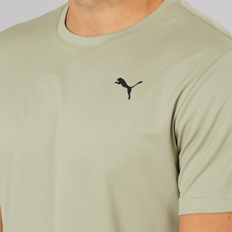 Puma Herren Tad Essentials Poly Textur Trainings Oberteil Lux Army