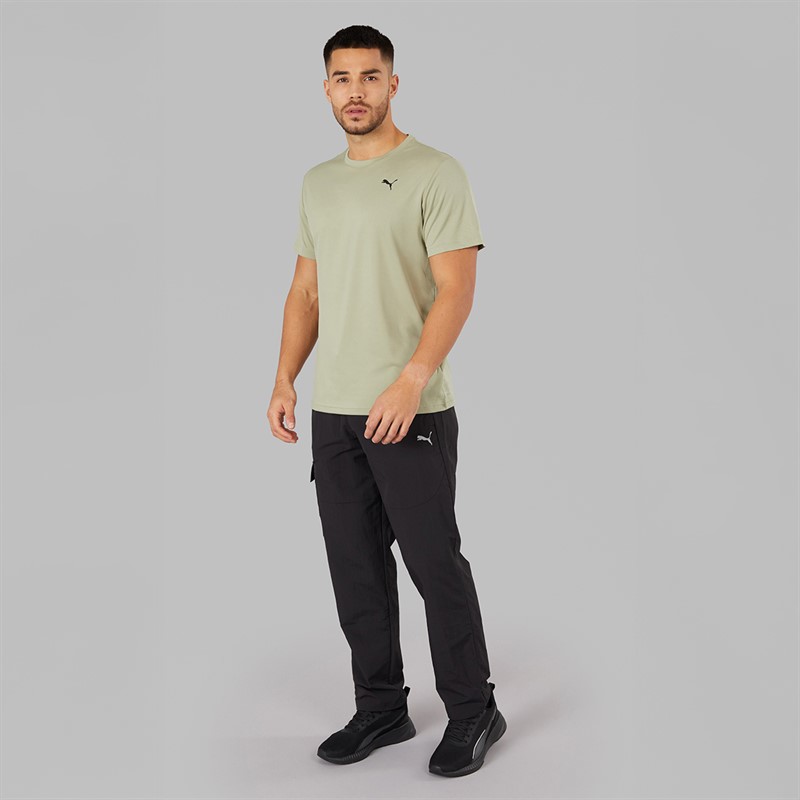 Puma Herren Tad Essentials Poly Textur Trainings Oberteil Lux Army