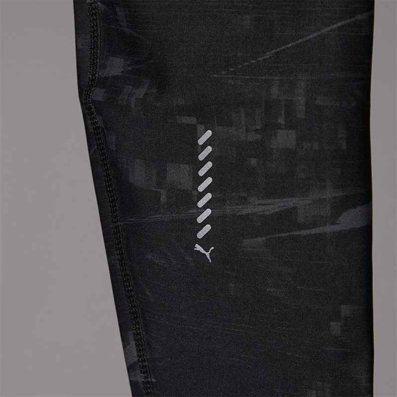 Puma Womens Run Velocity dryCELL Printed Running Tight Leggings Puma Black