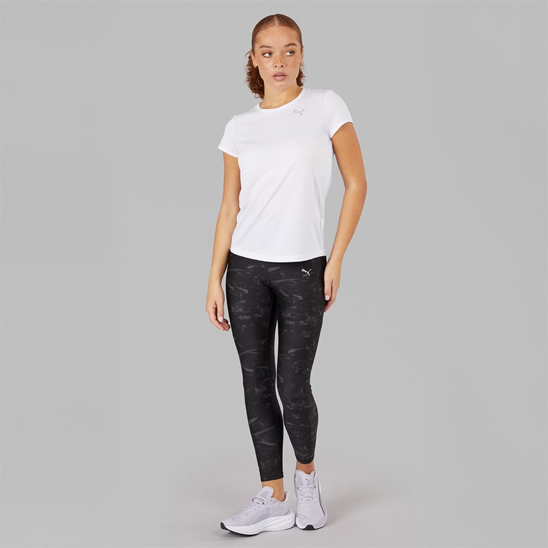 Puma Womens Run Velocity dryCELL Printed Running Tight Leggings Puma Black