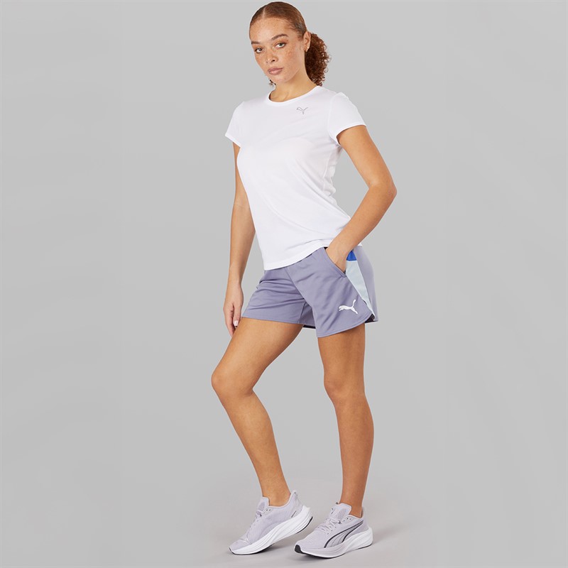 Puma Womens individualBLAZE Shorts Grey/Blue