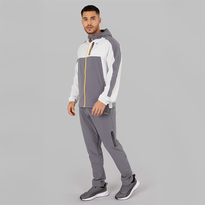 Puma Mens Train All Day Tech Woven Training Pants Grey/Purple