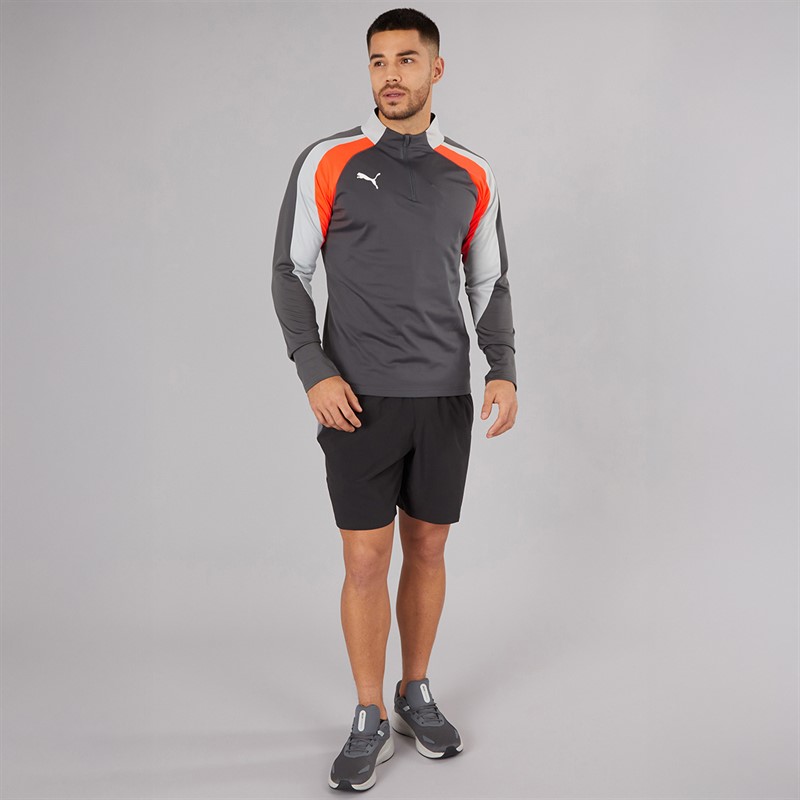 Puma Mens Individualliga 1/4 Zip Top Shadow Grey