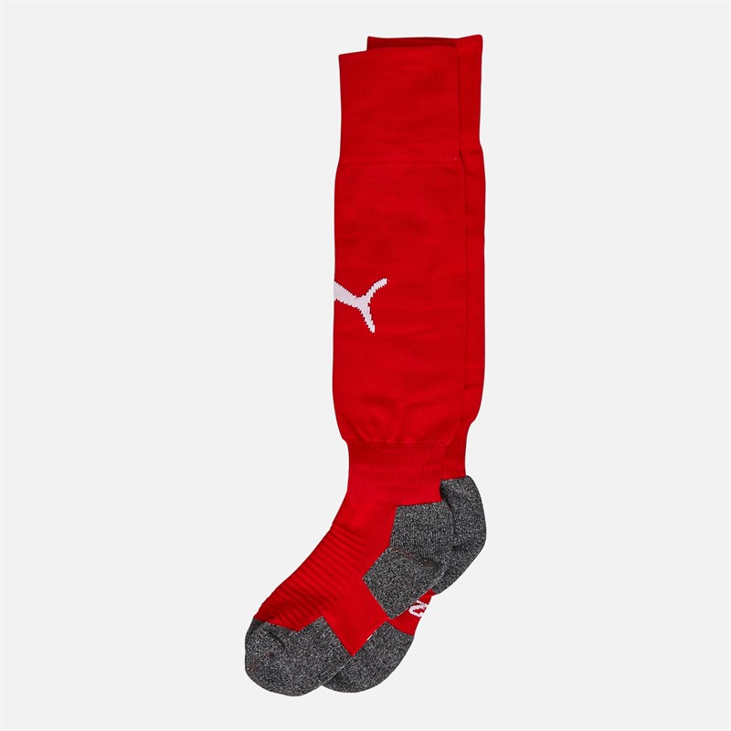Puma Mens teamLIGA Football Socks Puma Red/White