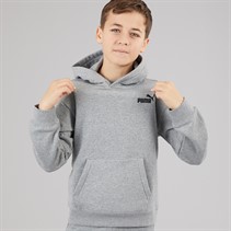 Puma Junior Boys Essentials No.1 Logo Relaxed Hoodie Medium Grey Heather