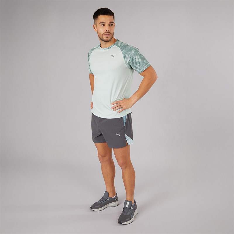 Puma Mens Run Velocity Marble Running Top Sea Glass
