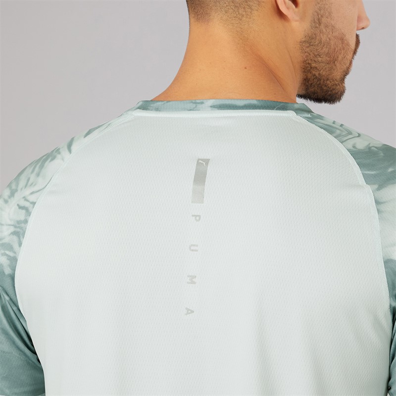 Puma Mens Run Velocity Marble Running Top Sea Glass