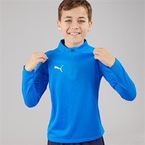Puma Kids teamFINAL Training 1/4 Zip Top Ignite Blue