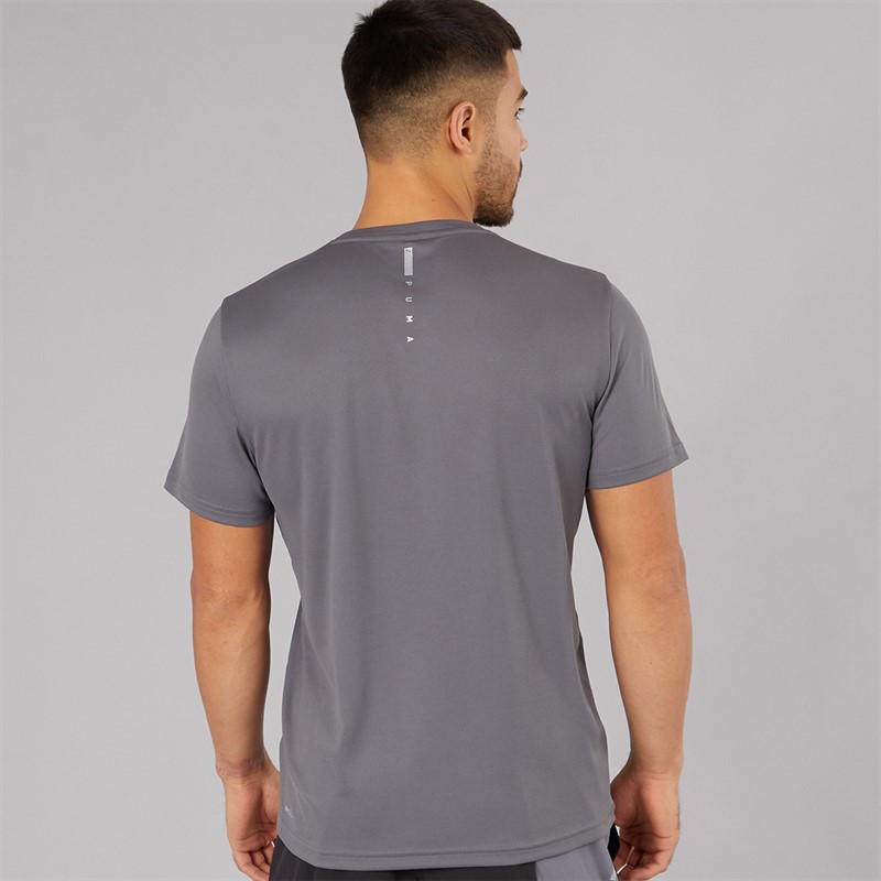 Puma Mens Flex Pocket Jacquard dryCELL Training Top Cool Dark Grey
