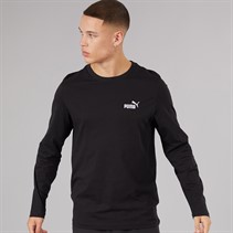 Puma Mens Essentials No.1 Logo Long Sleeve T-Shirt Puma Black
