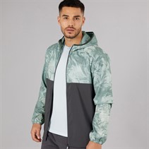 Puma Mens Run Lightweight Marble Running Jacket Grey/Blue