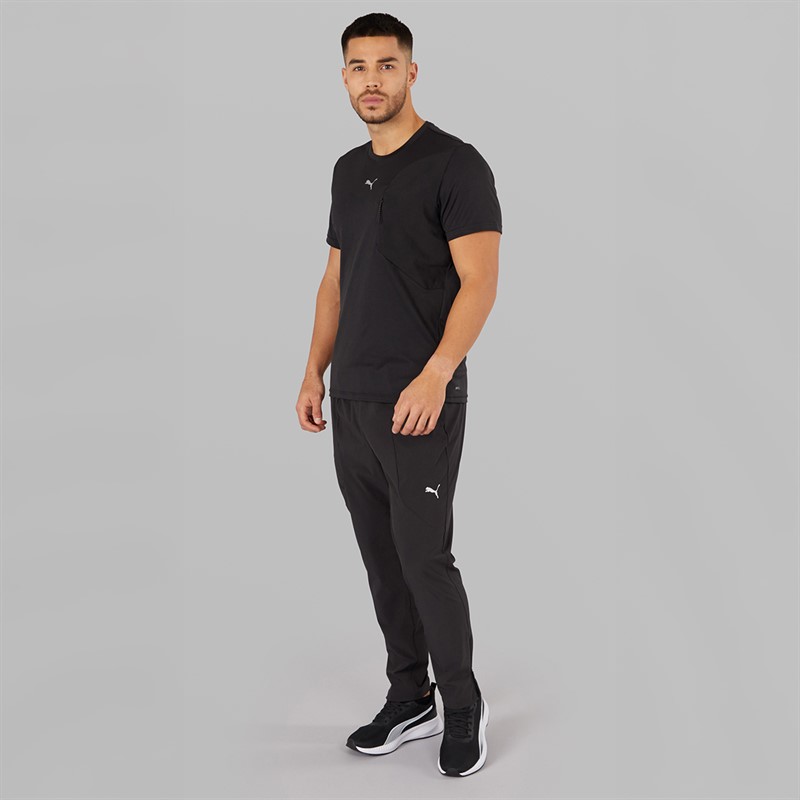 Puma Mens Flex Pocket Jacquard dryCELL Training Top Puma Black