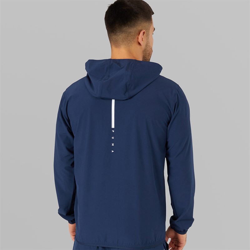 Puma Mens Flex Stretch Drycell Woven Training Jacket Club Navy