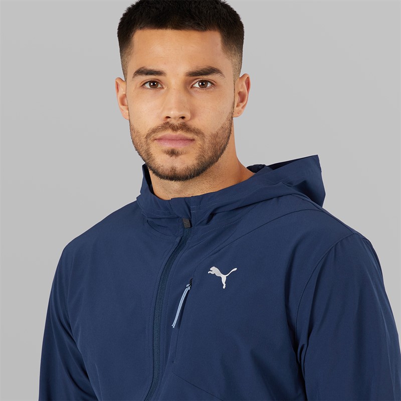 Puma Mens Flex Stretch Drycell Woven Training Jacket Club Navy