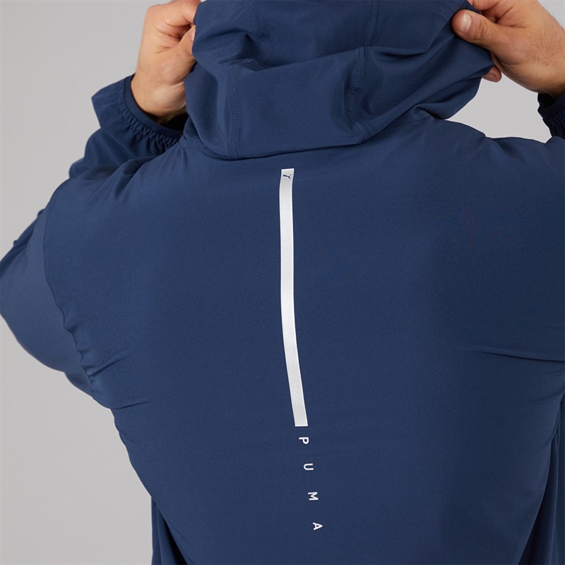 Puma Mens Flex Stretch Drycell Woven Training Jacket Club Navy