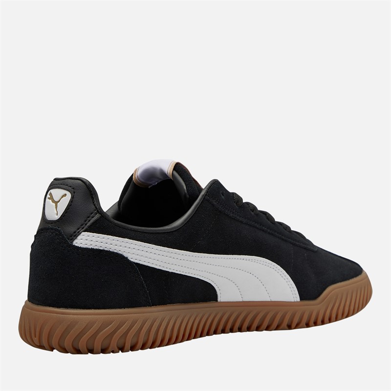 Puma Mens Club Kayzer Suede Trainers Black/White Puma Black/Puma White