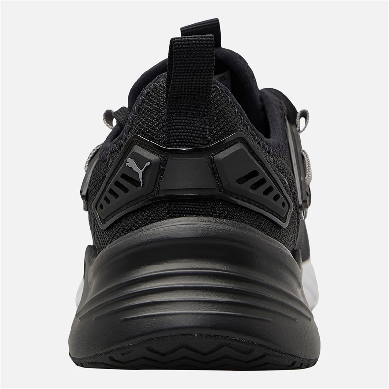 Puma Mens Retaliate 3 Neutral Running Shoes Black/Silver Black/Matte Silver