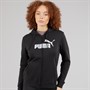 Puma Womens Essentials Logo Full Zip Hoodie Puma Black