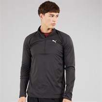 Puma Mens Train All Day Tech 1/4 Zip Training Top Puma Black