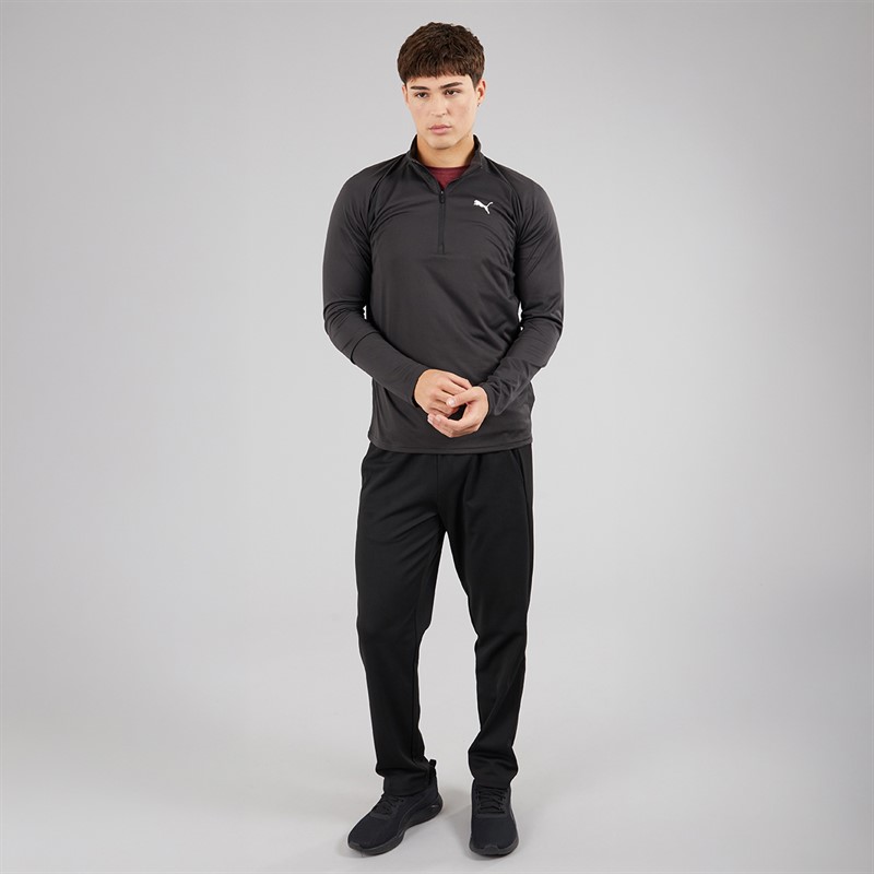 Puma Mens Train All Day Tech 1/4 Zip Training Top Puma Black