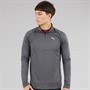 Puma Mens Train All Day Tech Heather 1/4 Zip Training Top Dusky Grey Dusky Grey Heather