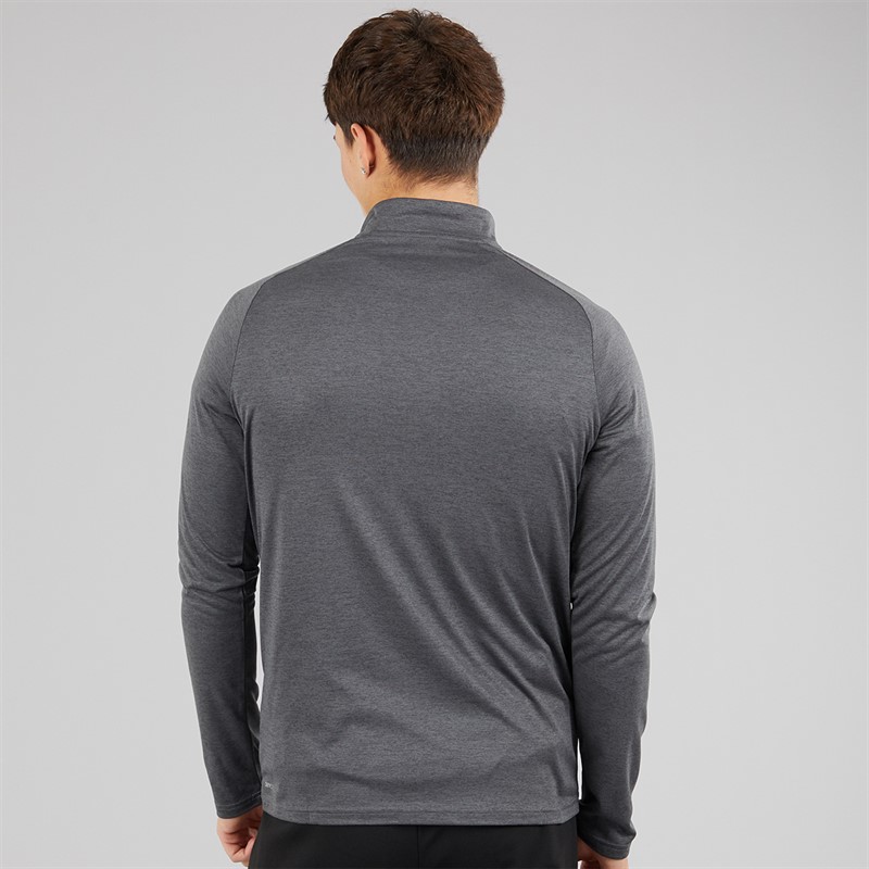Puma Mens Train All Day Tech Heather 1/4 Zip Training Top Dusky Grey Dusky Grey Heather