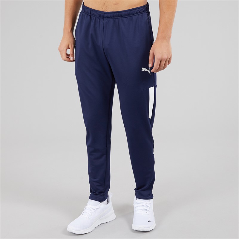 Puma Mens TeamLIGA Pro Training Track Pants Peacoat/White Peacoat/Puma White
