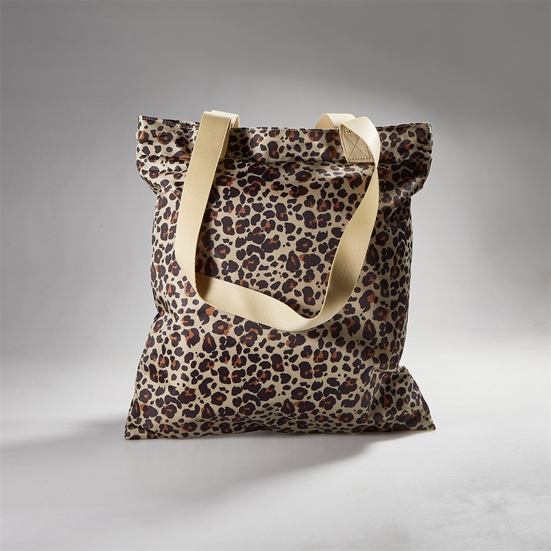 Puma Womens Pop Print Tote Bag Toasted Almond Toasted Almond/Animal Aop