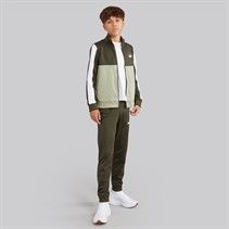 Puma Junior Boys Sport Poly Tracksuit Dark Olive