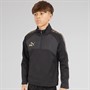 Puma Junior Boys King Winter 1/4 Zip Training Top Black/Gold Puma Black/Puma Gold