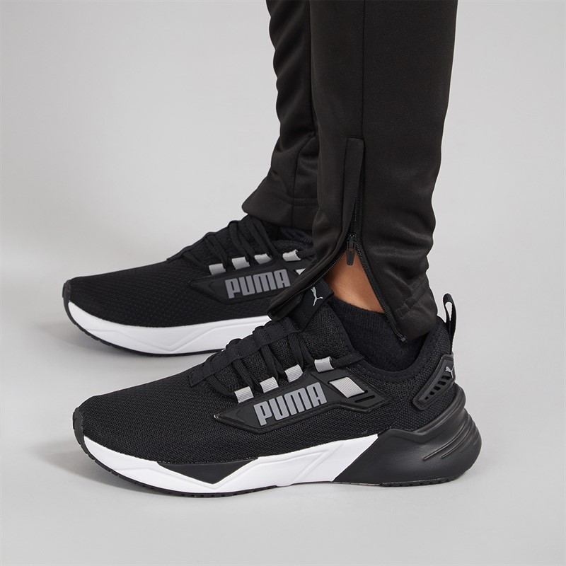 Puma Junior Boys Team FNS Poly Tracksuit Puma Black Puma Black/Yellow Alert