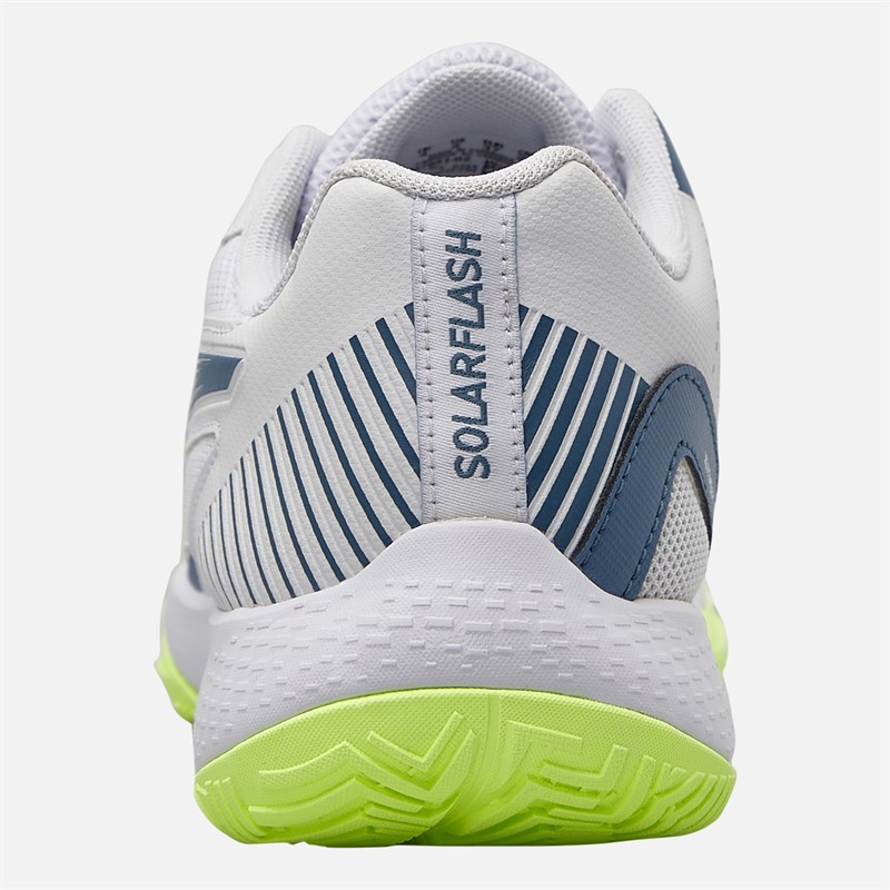 Puma Junior Boys Solarflash III Indoor Court Shoes Puma White Puma White/Blue Horizon