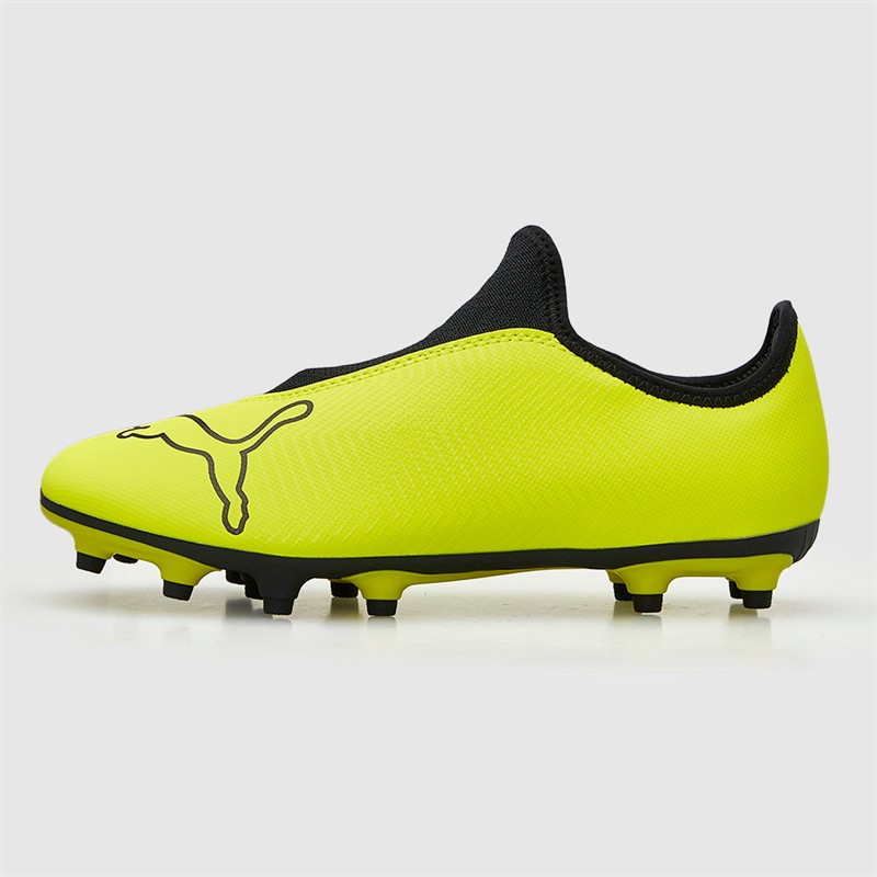Puma Finesse bez sznurowadeł buty piłkarskie FG dla młodego chłopca kolor Yellow Alert