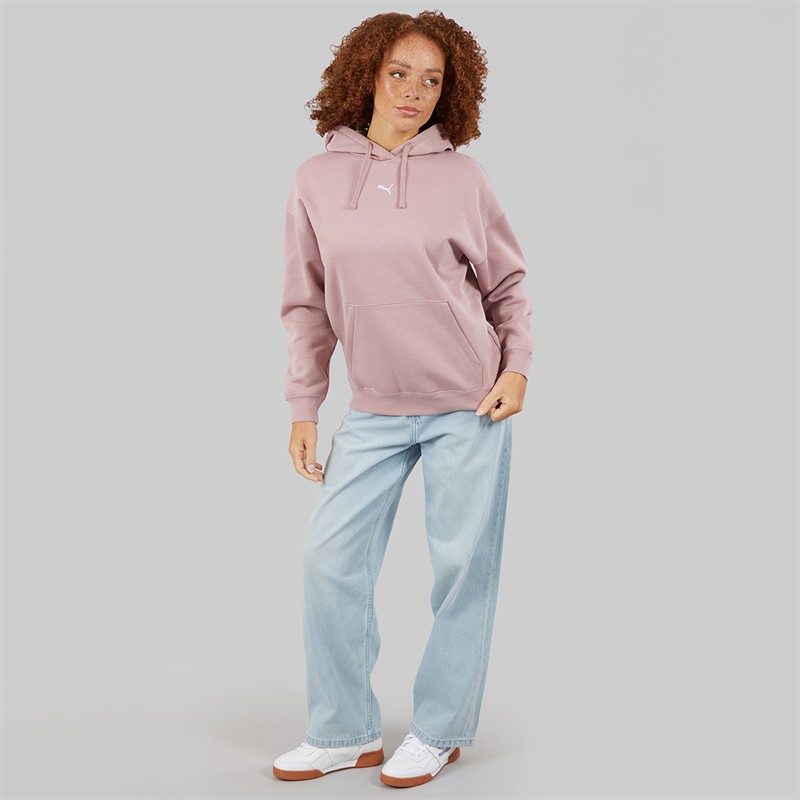 Puma Dame Essentials Oversized Hættetrøje Plum Haze