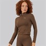 Puma Dame Trænings 1/2 Zip Top Espresso Brown