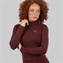 Puma Damen Train 1/2 Zip Trainingsoberteil Aubergine