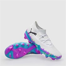 Puma Womens Future 8 Match Brilliance FG/AG Firm/Artificial Ground Football Boots White/Fizzy Apple/Bright Aqua