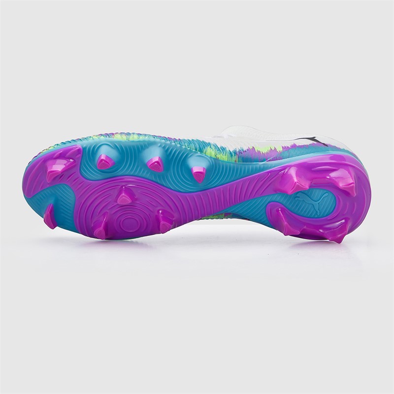 Puma Womens Future 8 Match Brilliance FG/AG Firm/Artificial Ground Football Boots White/Fizzy Apple/Bright Aqua