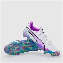 Puma Mens King Ultimate Brilliance FG/AG Firm/Artificial Ground Football Boots Puma White/Clyde Royal